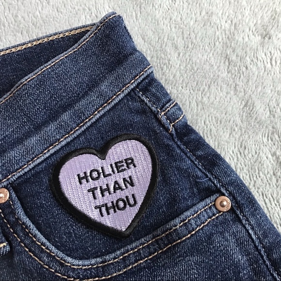 MOTHER The Charmer Fray Patch Shorts Girl Crush 24 - Picture 4 of 15